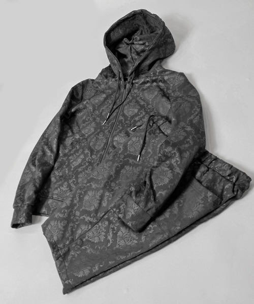 JACKROSE（ジャックローズ）の「JE-ダマスク総柄・セットアップ（セットアップ・メンズ・ブラック/ライトベージュ・M/L）」の2枚目の写真