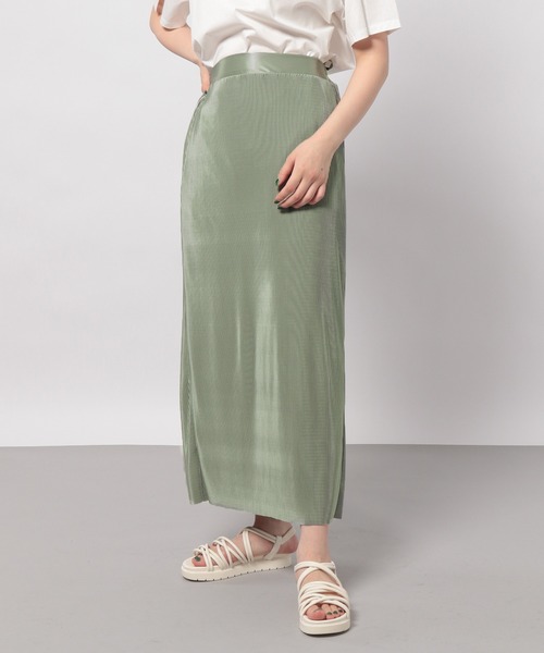 PAGEBOY(ページボーイ)の「カットプリーツスカート(スカート・レディース・ブラック/グレイッシュベージュ/オリーブ/ピンク系その他・FREE)」の1枚目の写真