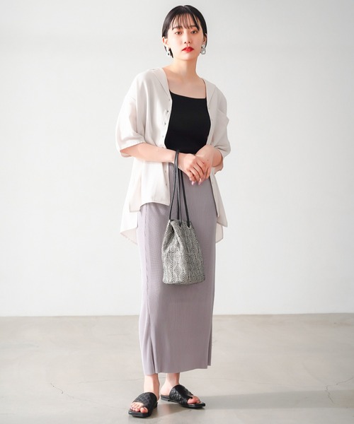 PAGEBOY(ページボーイ)の「カットプリーツスカート(スカート・レディース・ブラック/グレイッシュベージュ/オリーブ/ピンク系その他・FREE)」の9枚目の写真