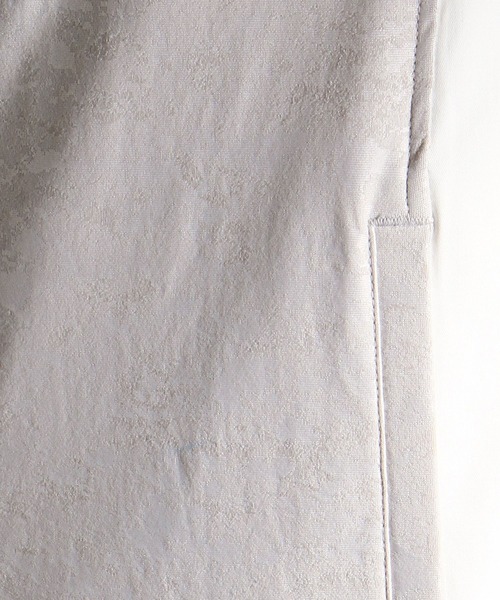 MONSIEUR NICOLE(ムッシュニコル)の「ジャカードジャージショートスリーブフーディー(パーカー・メンズ・ライトグレー/ブルー・MEDIUM/LARGE)」の10枚目の写真