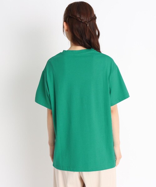 Champion(チャンピオン)の「Champion スリットラバーロゴTシャツ(Tシャツ/カットソー・レディース・オフホワイト/ダークグリーン/ブラック・03/02)」の15枚目の写真