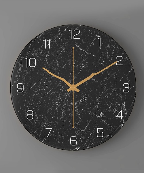 FL import collection（エフエルインポートコレクション）の「【壁掛け】マーブルプリントクロック（掛け時計・レディース・ブラック系その他3/ベージュ系その他2/ベージュ系その他3/ブラック系その他2/グリーン/オレンジ/レッド・FREE）」の3枚目の写真