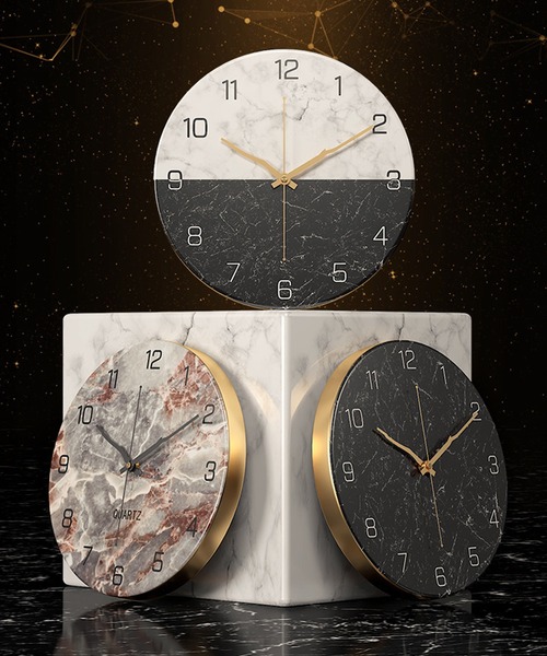 FL import collection（エフエルインポートコレクション）の「【壁掛け】マーブルプリントクロック（掛け時計・レディース・ブラック系その他3/ベージュ系その他2/ベージュ系その他3/ブラック系その他2/グリーン/オレンジ/レッド・FREE）」の8枚目の写真