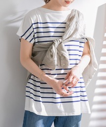 URBAN RESEARCH DOORS | パネルボーダーフレンチプルオーバー(Tシャツ/カットソー)