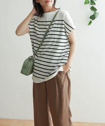 URBAN RESEARCH DOORS | パネルボーダーフレンチプルオーバー(Tシャツ/カットソー)