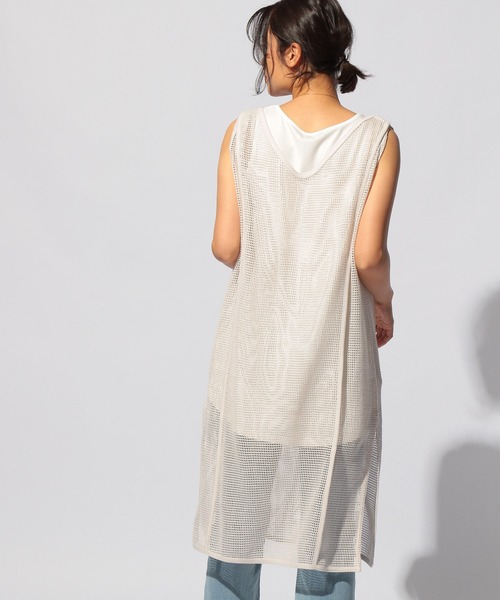 BAYFLOW（ベイフロー）の「2WAYメッシュワンピース（ワンピース・レディース・ブラウン/ブラック/アイボリー・FREE）」の21枚目の写真