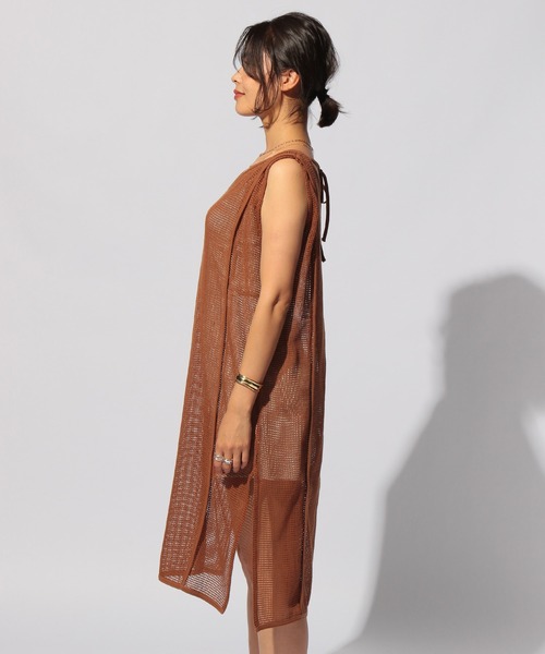 BAYFLOW（ベイフロー）の「2WAYメッシュワンピース（ワンピース・レディース・ブラウン/ブラック/アイボリー・FREE）」の13枚目の写真