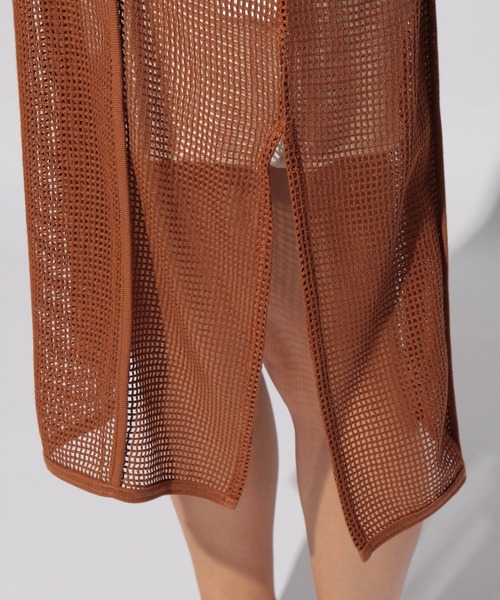 BAYFLOW（ベイフロー）の「2WAYメッシュワンピース（ワンピース・レディース・ブラウン/ブラック/アイボリー・FREE）」の6枚目の写真