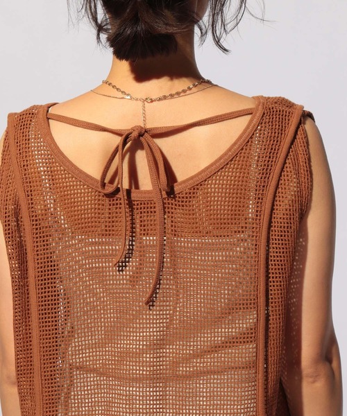 BAYFLOW（ベイフロー）の「2WAYメッシュワンピース（ワンピース・レディース・ブラウン/ブラック/アイボリー・FREE）」の22枚目の写真