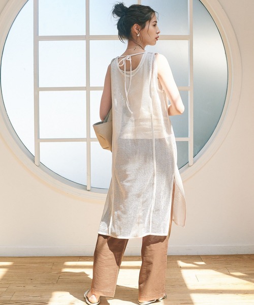 BAYFLOW（ベイフロー）の「2WAYメッシュワンピース（ワンピース・レディース・ブラウン/ブラック/アイボリー・FREE）」の19枚目の写真