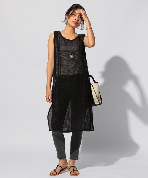 BAYFLOW（ベイフロー）の「2WAYメッシュワンピース（ワンピース・レディース・ブラウン/ブラック/アイボリー・FREE）」の20枚目の写真