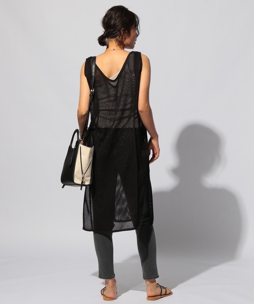 BAYFLOW（ベイフロー）の「2WAYメッシュワンピース（ワンピース・レディース・ブラウン/ブラック/アイボリー・FREE）」の9枚目の写真