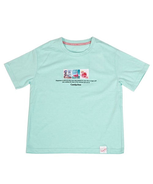 Candychuu（キャンディチュウ）の「シールプリントTシャツ（Tシャツ/カットソー・キッズ・ラベンダー/ミント・S/XS/M）」の3枚目の写真