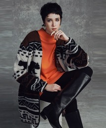 ジャガードボアラグランコート