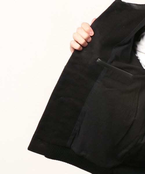 FRANK LEDER(フランクリーダー)の「FRANK LEDER DEUTSCHLEDER JACKET (122010)(その他アウター・メンズ・ブラック・MEDIUM/LARGE)」の4枚目の写真