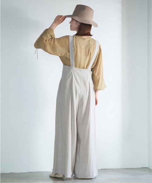 Spick & Span(スピックアンドスパン)の「#【RITO】キュプラフロントギャザーブラウス◆(シャツ/ブラウス・レディース・ベージュ/ブラック・36)」の11枚目の写真