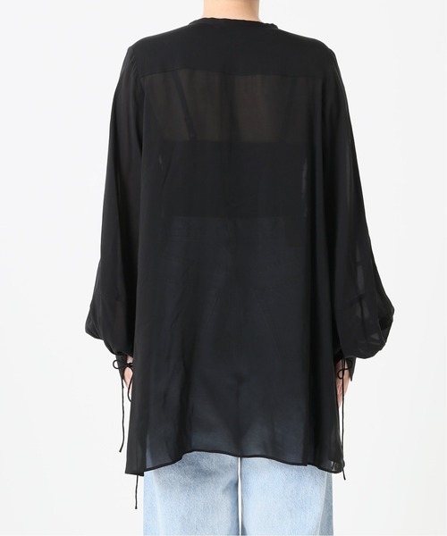 Spick & Span(スピックアンドスパン)の「#【RITO】キュプラフロントギャザーブラウス◆(シャツ/ブラウス・レディース・ベージュ/ブラック・36)」の18枚目の写真