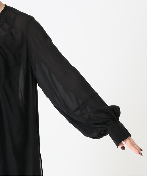 Spick & Span(スピックアンドスパン)の「#【RITO】キュプラフロントギャザーブラウス◆(シャツ/ブラウス・レディース・ベージュ/ブラック・36)」の21枚目の写真