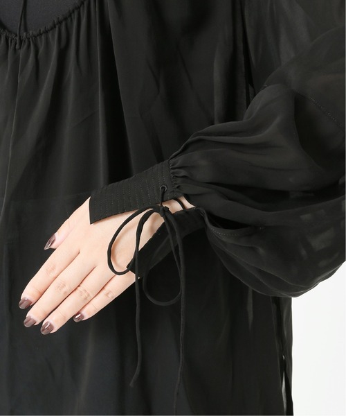 Spick & Span(スピックアンドスパン)の「#【RITO】キュプラフロントギャザーブラウス◆(シャツ/ブラウス・レディース・ベージュ/ブラック・36)」の22枚目の写真