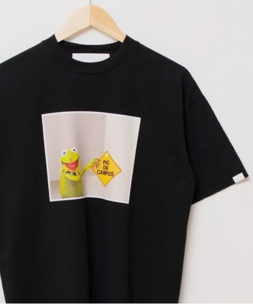 Disney A Blends Pig On ディズニーコラボ プリント半袖tシャツ A Blends A Campus トップス Disney カーミット エイブレンズ オーバーサイズ 21a Mk1024 Tシャツ カットソー A Blends エイブレンズ のファッション