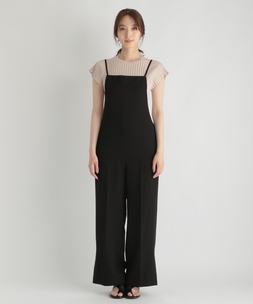Andemiu（アンデミュウ）の「キャミサロペットパンツ216845（サロペット/オーバーオール・レディース・ブラック/ベージュ・FREE）」の14枚目の写真