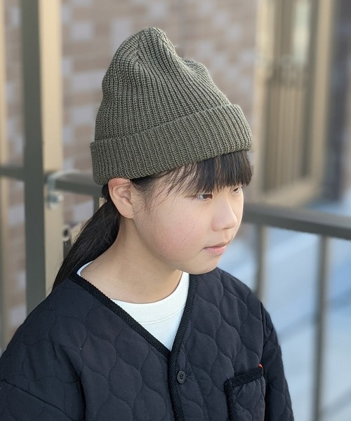 Lee（リー）の「Lee/リー キッズ　アクリル ニットワッチ（ニットキャップ/ビーニー・キッズ・ブラック/カーキ/イエロー/ワイン/グレー・FREE）」の18枚目の写真