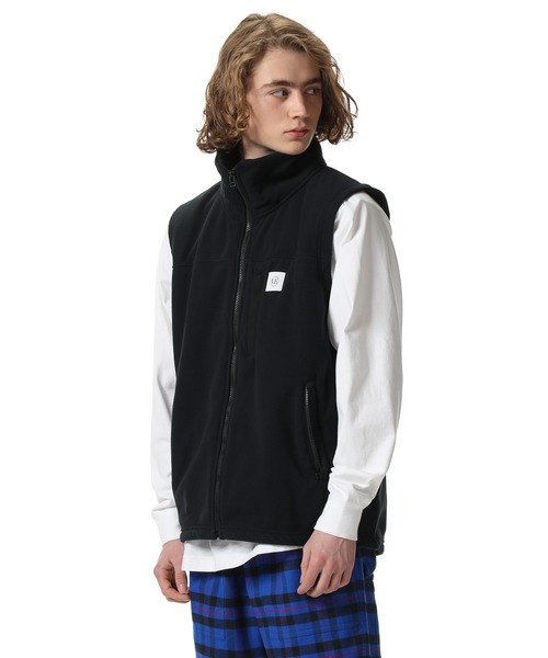 uniform experiment(ユニフォームエクスペリメント)の「POLARTEC WIND PRO FLEECE VEST(ベスト・メンズ・ブラック・4/2/3/1)」の3枚目の写真