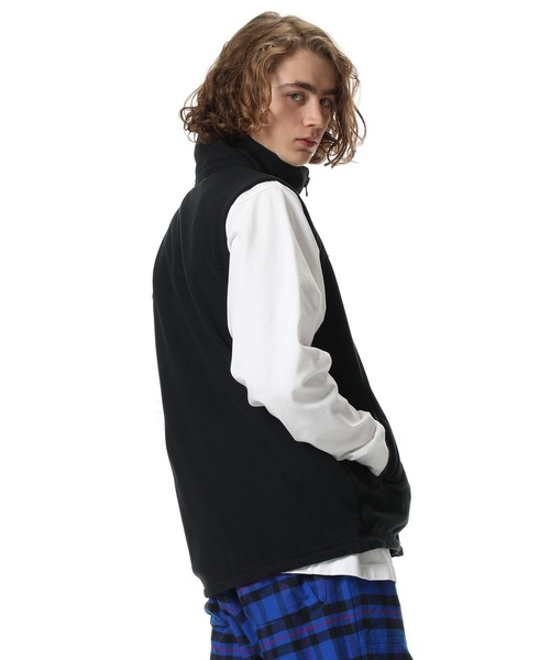 uniform experiment(ユニフォームエクスペリメント)の「POLARTEC WIND PRO FLEECE VEST(ベスト・メンズ・ブラック・4/2/3/1)」の4枚目の写真