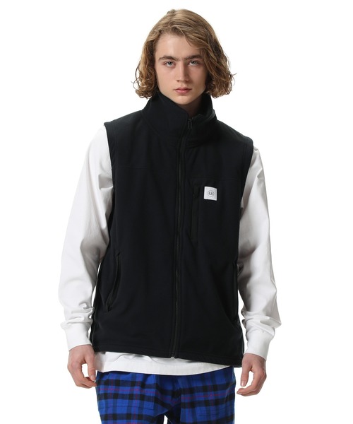 uniform experiment(ユニフォームエクスペリメント)の「POLARTEC WIND PRO FLEECE VEST(ベスト・メンズ・ブラック・4/2/3/1)」の2枚目の写真