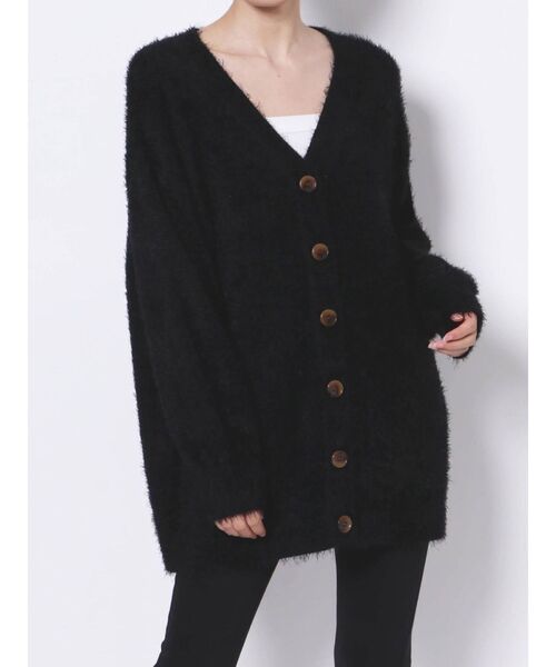 EVRIS（エヴリス）の「フェザーヤーンニットカーディガン（カーディガン/ボレロ・レディース・ブラック/カーキ/ボルドー・FREE）」の19枚目の写真