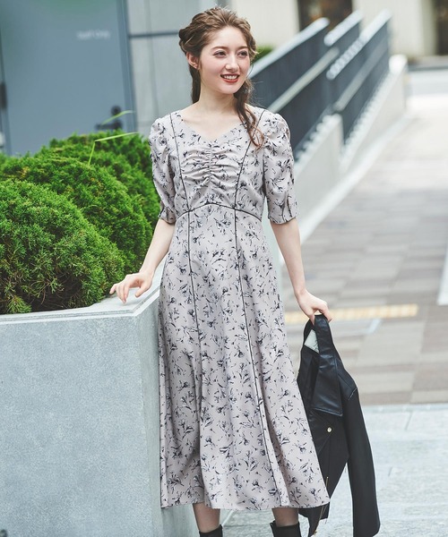 NOELA（ノエラ）の「かすれタッチフラワーワンピ（ワンピース）」 - WEAR