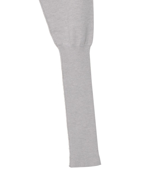 PAMEO POSE（パメオポーズ）の「Patching Knit Top（ニット/セーター・レディース・ボルドー/グレー/ブラック・FREE）」の17枚目の写真