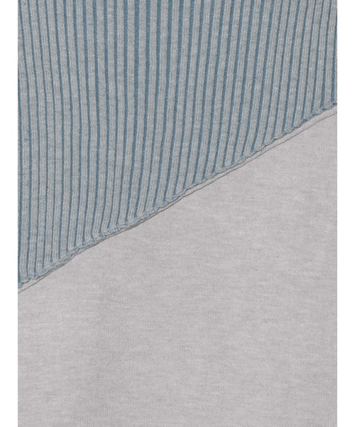 PAMEO POSE（パメオポーズ）の「Patching Knit Top（ニット/セーター・レディース・ボルドー/グレー/ブラック・FREE）」の8枚目の写真