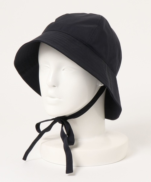 LBC（エルビーシー）の「アゴ紐付き後ろ下がりハット（ハット・レディース・ベージュ/ネイビー・FREE）」の2枚目の写真