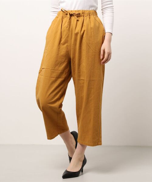 Samansa Mos2（サマンサ モスモス）の「ツイルカラーイージーパンツ（その他パンツ・レディース・ダークブラウン/レッド/グリーン/マスタード・ﾌﾘ-）」の8枚目の写真