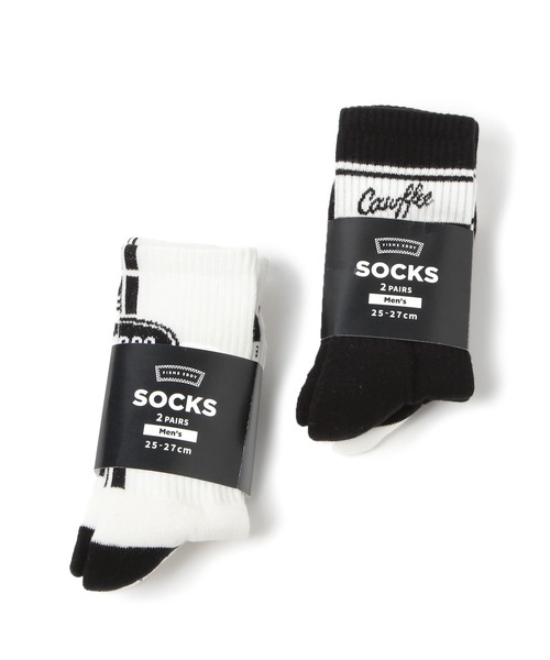 niko and...（ニコアンド）の「[Fishs Eddy(フィッシュエディ)]Brooklyneseメンズソックス2Pセット（ソックス/靴下・メンズ・ブラック/ホワイト・FREE）」の12枚目の写真