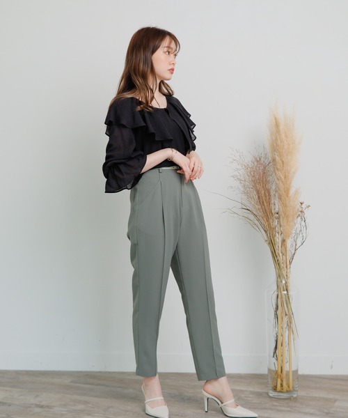 LIPSERVICE（リップサービス）の「BIGフリルカラーブラウス（シャツ/ブラウス・レディース・ホワイト/ブラック/ライトグレー・FREE）」の10枚目の写真