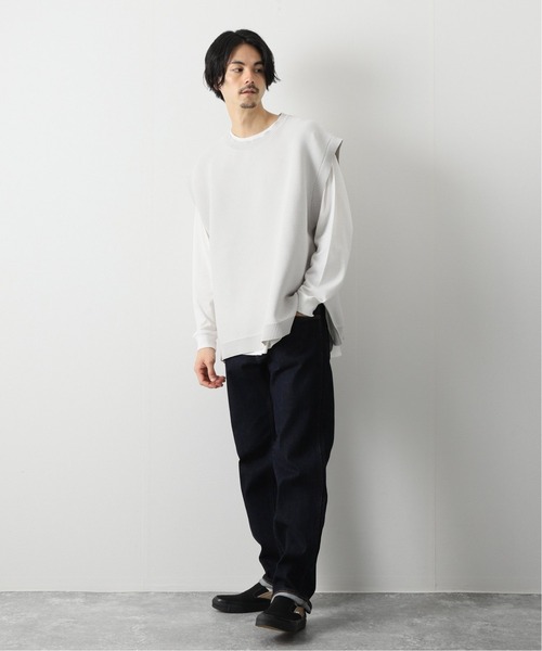 JOURNAL STANDARD relume(ジャーナルスタンダード レリューム)の「【ベスト+カットソーの2点SET】リサイクルポリエステル ニットベスト(ベスト・メンズ・グレー/パープル/ブラック・MEDIUM/LARGE)」の7枚目の写真