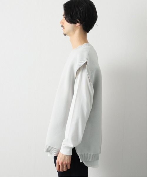 JOURNAL STANDARD relume(ジャーナルスタンダード レリューム)の「【ベスト+カットソーの2点SET】リサイクルポリエステル ニットベスト(ベスト・メンズ・グレー/パープル/ブラック・MEDIUM/LARGE)」の22枚目の写真