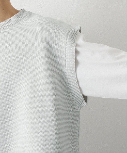 JOURNAL STANDARD relume(ジャーナルスタンダード レリューム)の「【ベスト+カットソーの2点SET】リサイクルポリエステル ニットベスト(ベスト・メンズ・グレー/パープル/ブラック・MEDIUM/LARGE)」の8枚目の写真