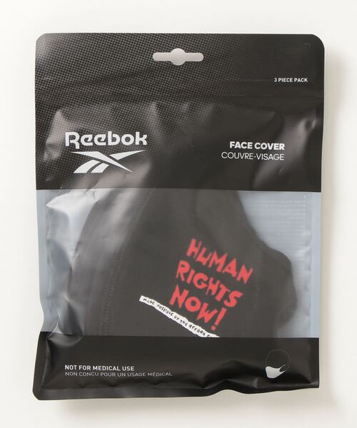 Reebok（リーボック）の「ヒューマンライツナウ / Human Rights Now! ファイス カバー / Face Cover（マスク・メンズ・ブラック・LARGE/MEDIUM）」の5枚目の写真