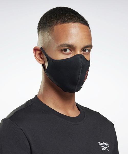 Reebok（リーボック）の「ヒューマンライツナウ / Human Rights Now! ファイス カバー / Face Cover（マスク・メンズ・ブラック・LARGE/MEDIUM）」の6枚目の写真