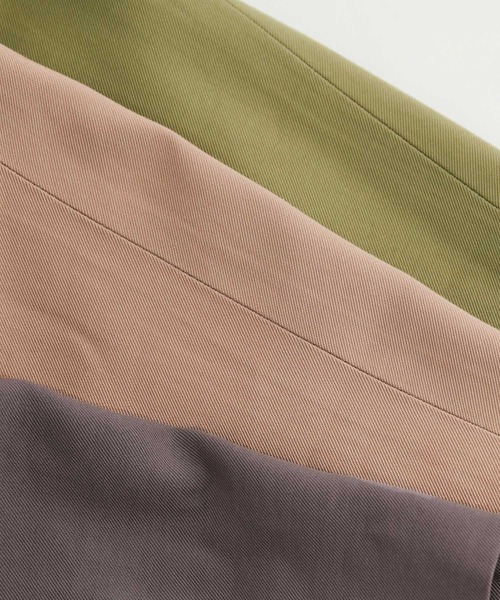 VIS（ビス）の「【セットアップ対応】柔らか質感。ピーチ起毛美脚フレアパンツ（スラックス・レディース・ダークブラウン/ベージュ系その他/モスグリーン・M/S）」の21枚目の写真