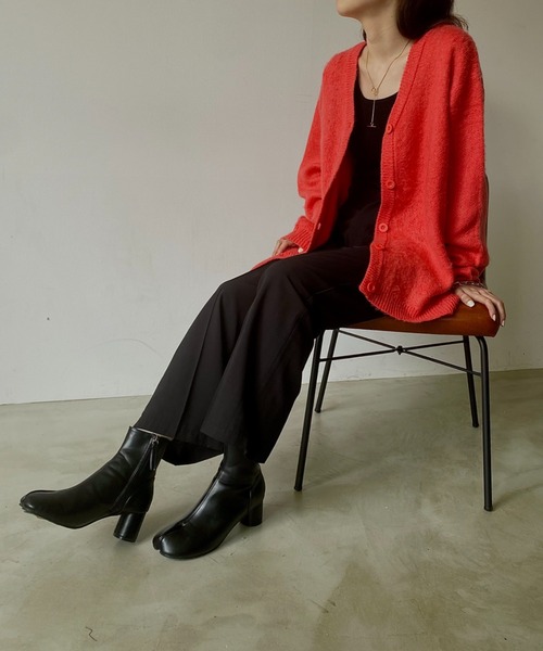 VACANCY（ヴァカンシー）の「シャギーモヘアライクBIGカーディガン（カーディガン/ボレロ・レディース・ブラック/ピンク/イエロー/ブルー/グリーン・FREE）」の8枚目の写真