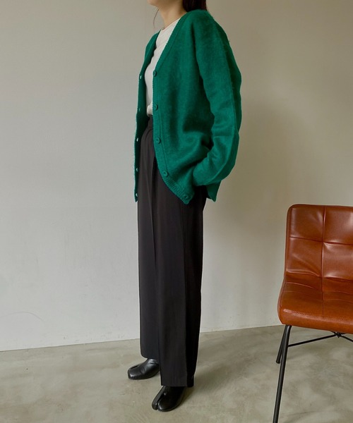 VACANCY（ヴァカンシー）の「シャギーモヘアライクBIGカーディガン（カーディガン/ボレロ・レディース・ブラック/ピンク/イエロー/ブルー/グリーン・FREE）」の18枚目の写真