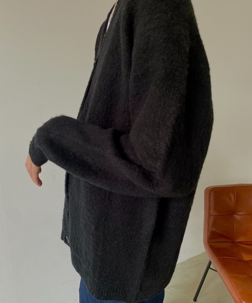 VACANCY（ヴァカンシー）の「シャギーモヘアライクBIGカーディガン（カーディガン/ボレロ・レディース・ブラック/ピンク/イエロー/ブルー/グリーン・FREE）」の15枚目の写真