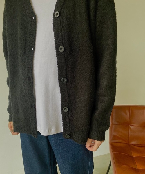 VACANCY（ヴァカンシー）の「シャギーモヘアライクBIGカーディガン（カーディガン/ボレロ・レディース・ブラック/ピンク/イエロー/ブルー/グリーン・FREE）」の16枚目の写真