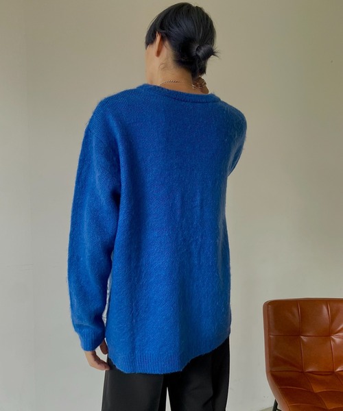 VACANCY（ヴァカンシー）の「シャギーモヘアライクBIGカーディガン（カーディガン/ボレロ・レディース・ブラック/ピンク/イエロー/ブルー/グリーン・FREE）」の12枚目の写真