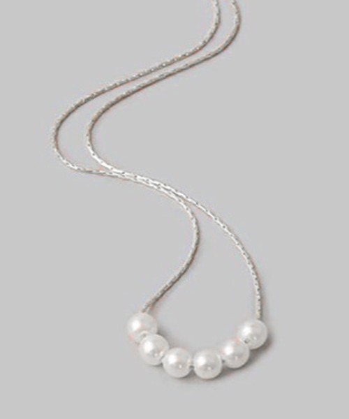 SETUP7（セットアップセブン）の「【SETUP7】パールチョーカーネックレス KNF（ネックレス・レディース・シルバー/ゴールド・FREE）」の2枚目の写真