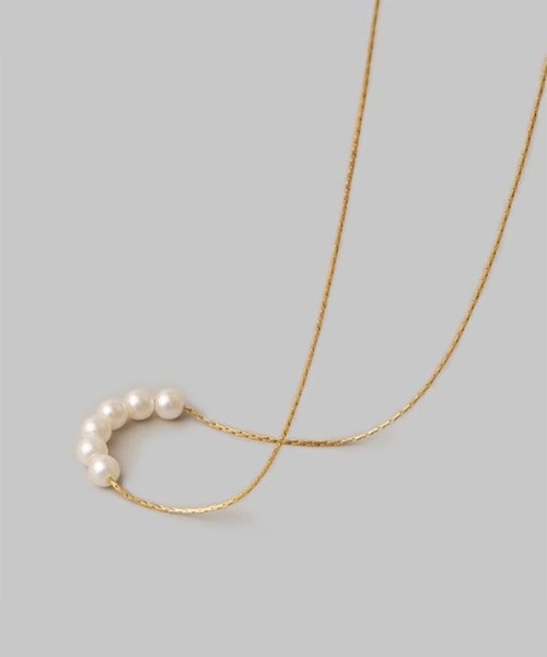 SETUP7（セットアップセブン）の「【SETUP7】パールチョーカーネックレス KNF（ネックレス・レディース・シルバー/ゴールド・FREE）」の6枚目の写真